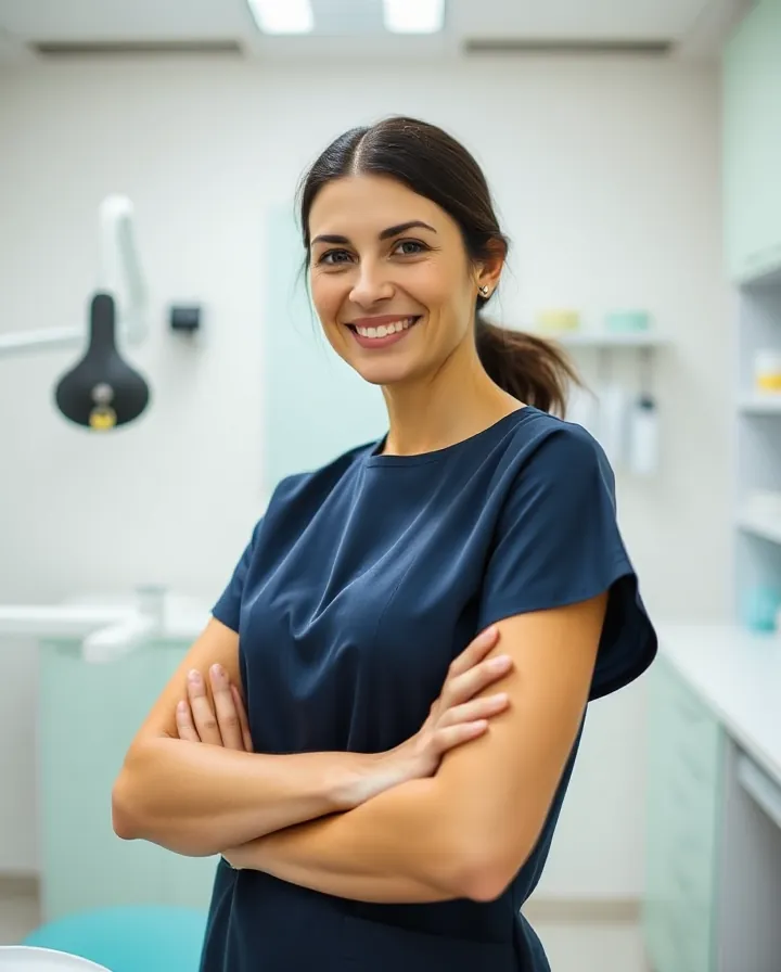 La doctora Lidia Herrero en la clínica.